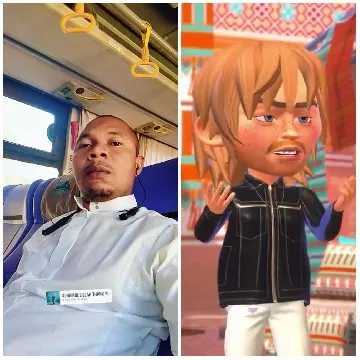 Sitting in Vehicle and Animated Character