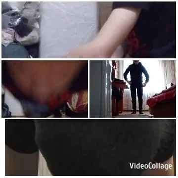 Person Indoors with Clothes and Bed