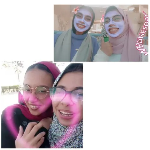 Friends Smiling with Face Masks
