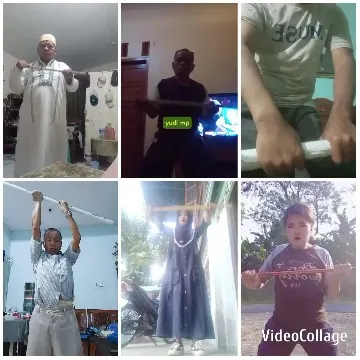 Individuals with Sticks in Various Settings