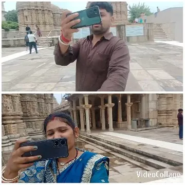 Selfies at Ancient Stone Temple