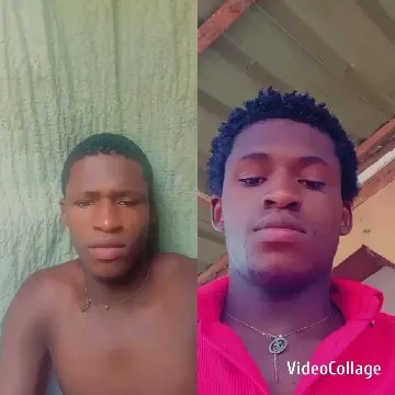 Two Young Men in Split-Screen