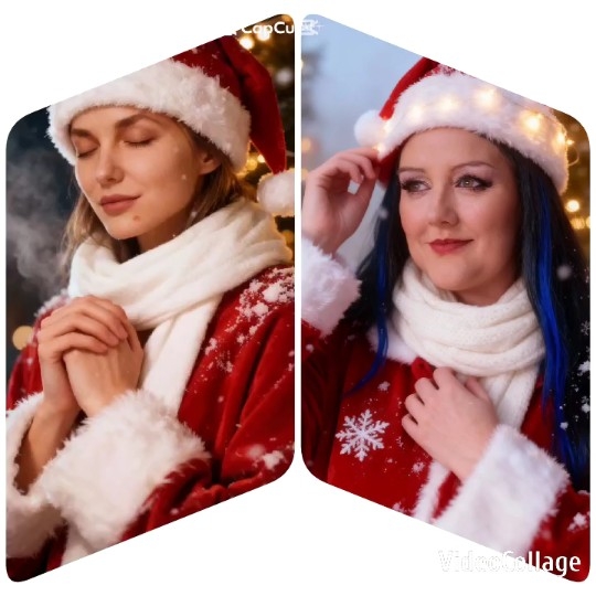 Santa Hat Celebration in Winter