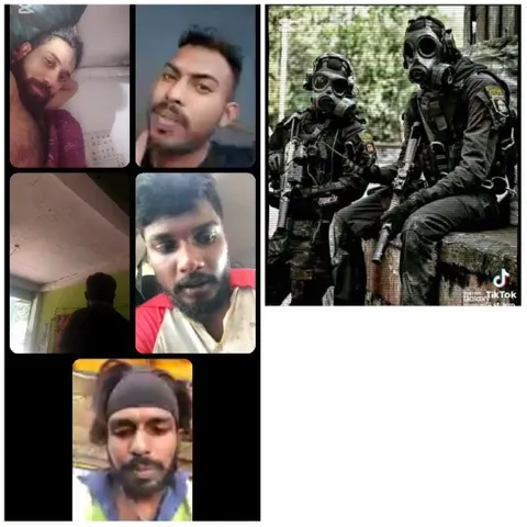 Video Call Snapshot with Tactical Gear