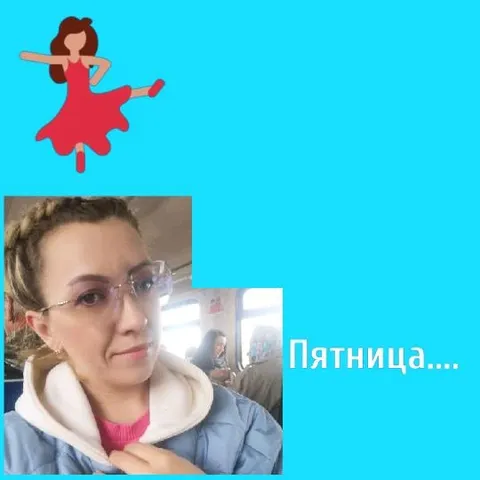 Woman in Blue Jacket with Dancer