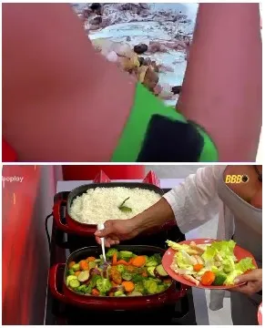 Serving Food with Colorful Dishes