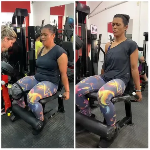 Leg Exercise Assistance at the Gym