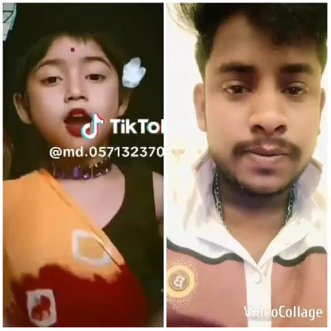 Young Girl and Man Posing