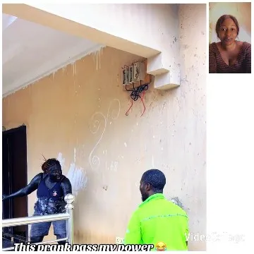 Black Paint Prank in the City