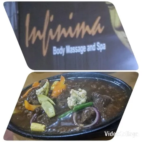 Massage Sign and Dish Close-up