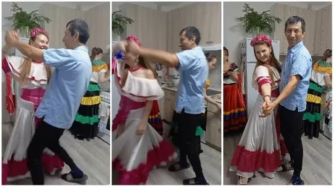Dancing in Kitchen with Friends