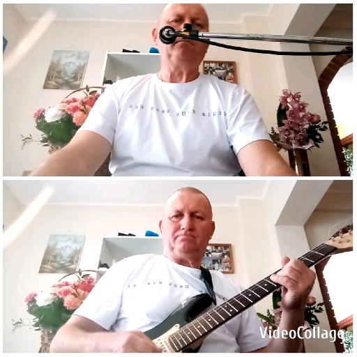 Man Preparing to Sing and Play Guitar