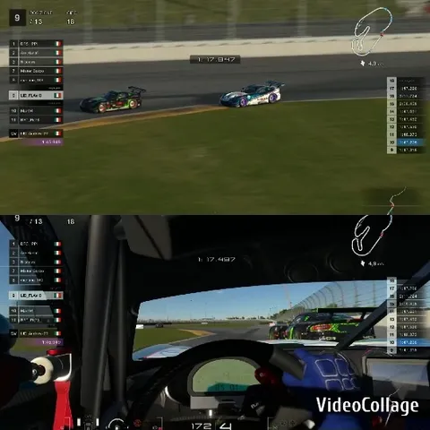 Racing Video Game Split Screen