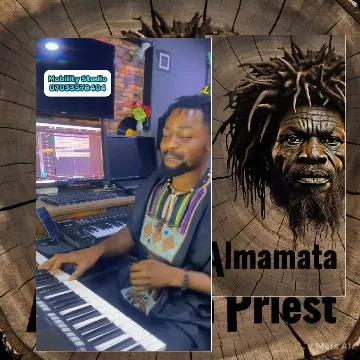 Keyboard Player and Artistic Image