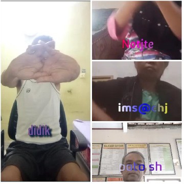 Four Individuals in Distinct Poses