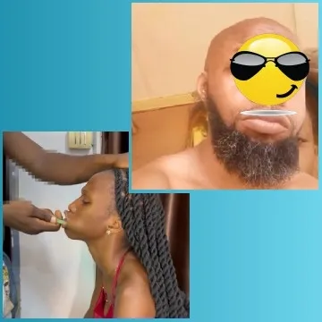 Bearded Person with Emoji Face
