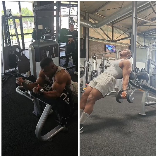 Men Working Out in Gym