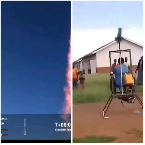 Rocket Launch and Flying Attempt