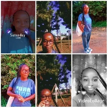 Young Woman in Various Outdoor Poses