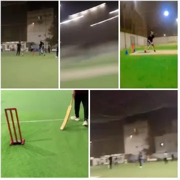 Cricket Action on Outdoor Field