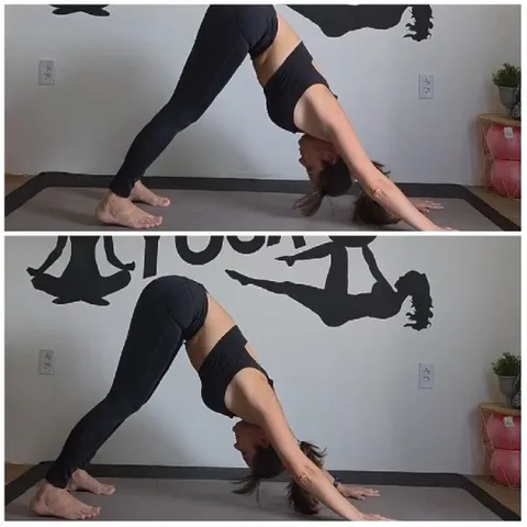 Yoga Pose in Matching Panels