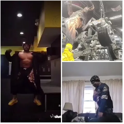 Fitness Scenes in Domestic Setting