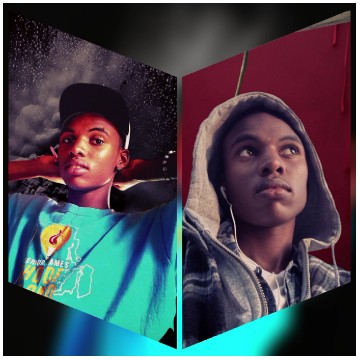 Young Person in Two Different Outfits