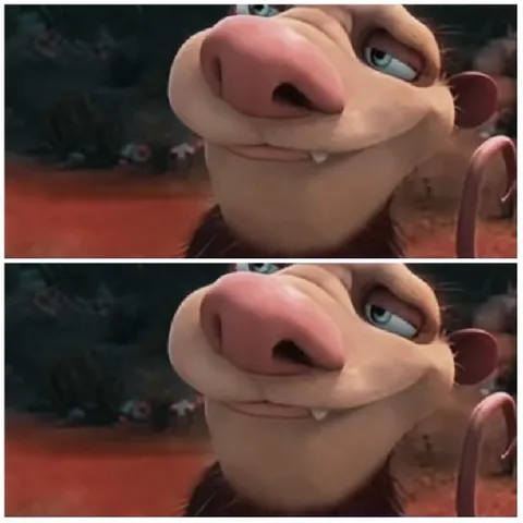 Animated Character with Sly Smile