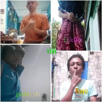 Four People in Unique Settings