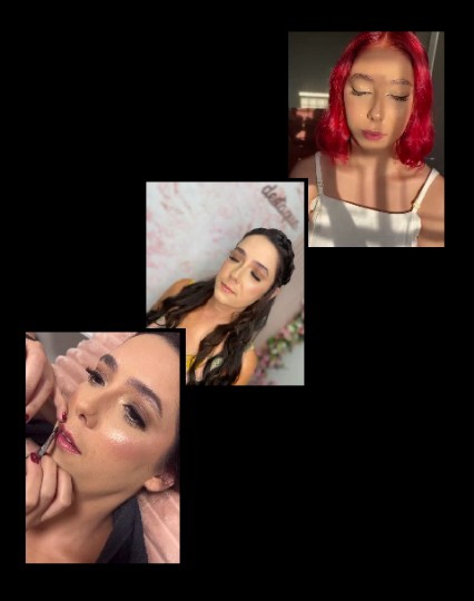 Women Showcasing Makeup and Beauty