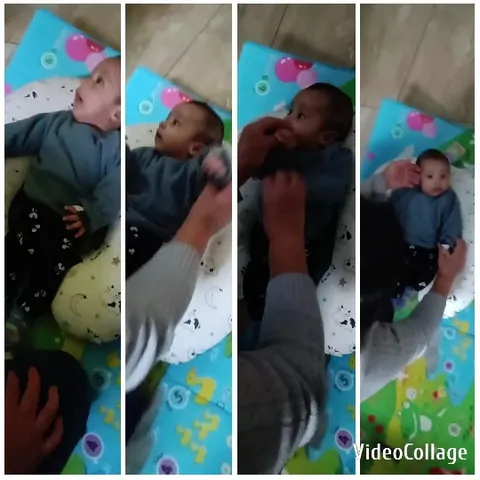 Baby on Colorful Play Mat