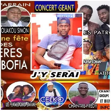 Concert Event with Colorful Background