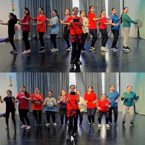 Group Dance Class in Studio