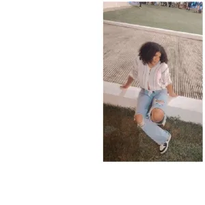 Casual Look in Grassy Area