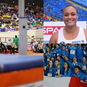 High Jump Event with Athletes