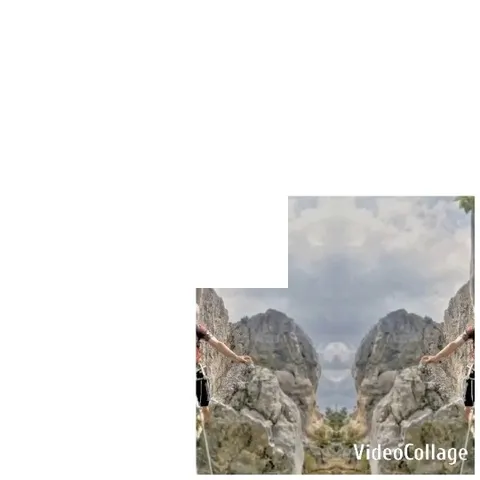 Climbers Scaling Rocky Cliffs