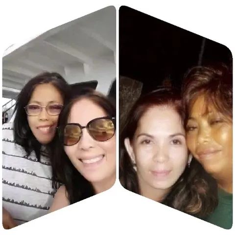 Women Smiling on Transportation