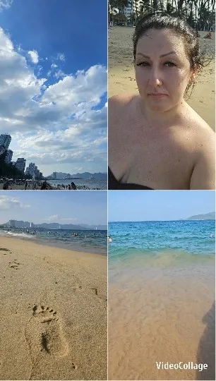 Four Beach Scenes and Activities