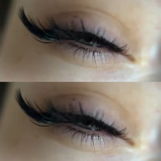 Close-up of Beautiful Eyelashes