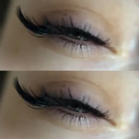Close-up of Beautiful Eyelashes