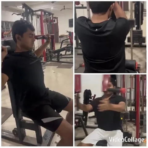 Gym Workout with Various Equipment
