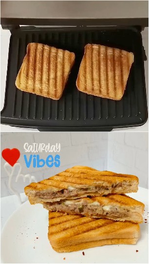 Grilled Sandwiches on a Plate