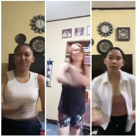 Casual Dancers Indoors with Clocks