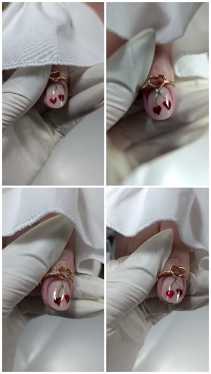 Finger With Nail Art in Manicure