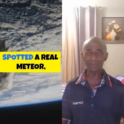 Earth View with Meteor