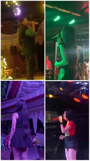 Performers on Stage with Lights