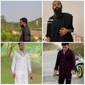 Four Men in Outdoor Environments