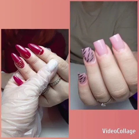 Hands with Colorful Manicures