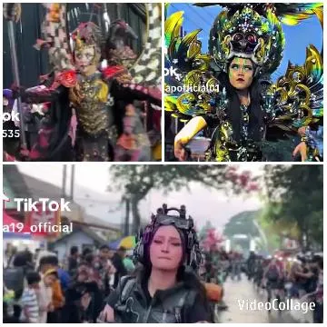 Colorful Costumes at Outdoor Event