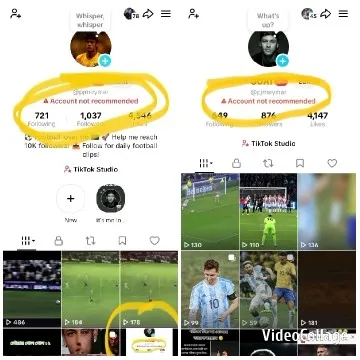 TikTok Profiles with Football Content